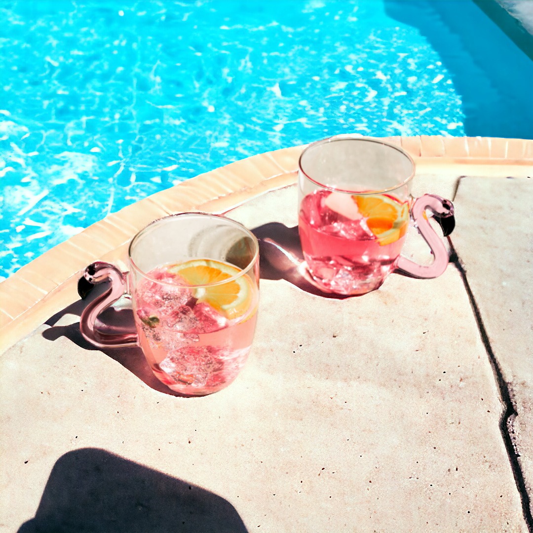 Instagram post with the caption: A must have for those poolside sips. 🦩...